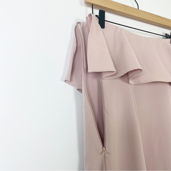 Show Me Your Mumu Strapless Ruffle Gown Wedding Guest Elegant Party Ball Chic S - Picture 8 of 13